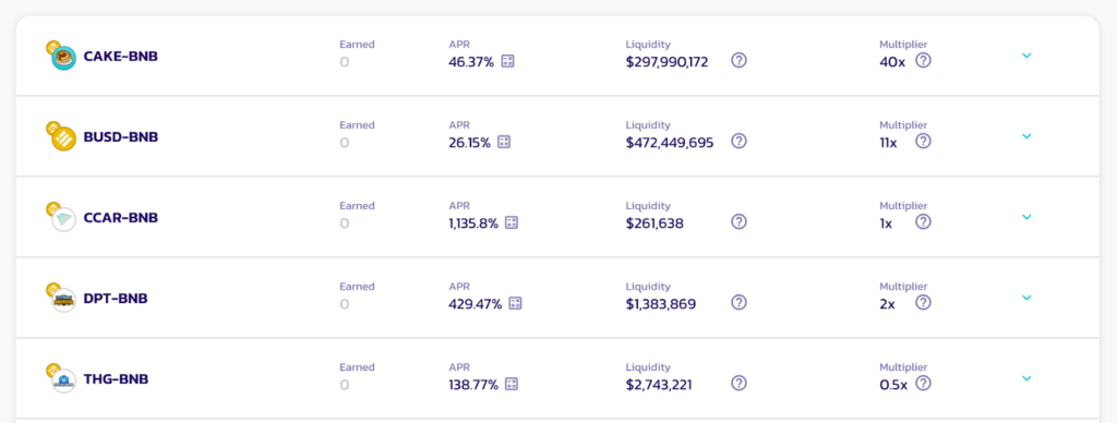 Yield farming passive income